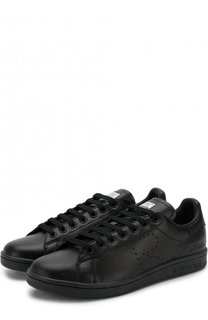 Кожаные кеды Stan Smith на шнуровке Adidas by Raf Simons