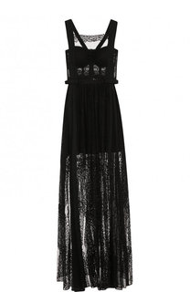 Однотонное кружевное платье-макси Zuhair Murad
