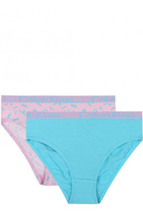 Комплект из двух трусов с логотипом бренда Calvin Klein Underwear