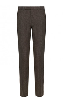 Льняные брюки прямого кроя Ermenegildo Zegna