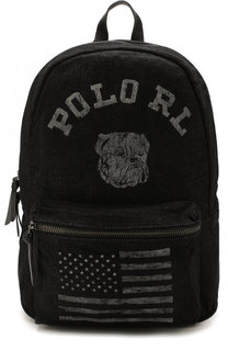 Текстильный рюкзак с внешним карманом на молнии Polo Ralph Lauren