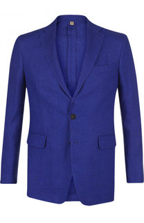 Однобортный льняной пиджак Burberry