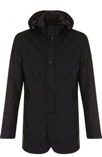 Двусторонняя шелковая куртка на молнии с капюшоном Kiton
