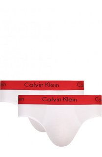 Комплект из двух хлопковых брифов с широкой резинкой Calvin Klein Underwear