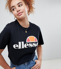 Футболка бойфренда с логотипом на груди Ellesse - Черный