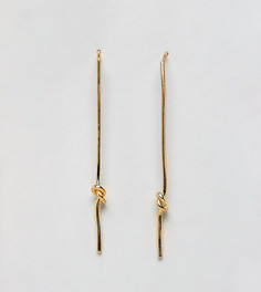 Позолоченные серьги ASOS DESIGN - Золотой