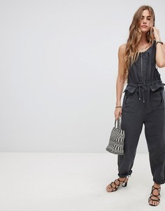 Комбинезон Free People Lovely Desert - Черный
