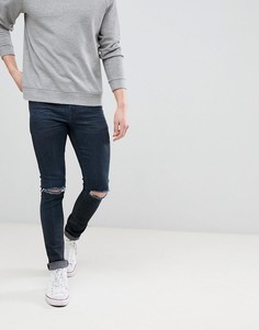 Джинсы скинни с рваной отделкой ASOS DESIGN - Черный