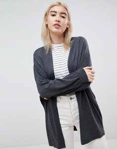 Oversize-кардиган из тонкого трикотажа ASOS DESIGN - Серый