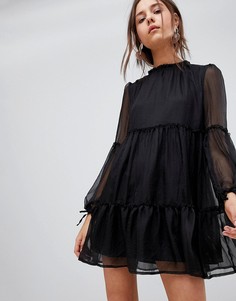 Платье с присборенной юбкой Glamorous - Черный