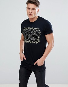Футболка с логотипом Diesel T-DIEGO SM - Черный