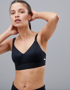 Черный спортивный бюстгальтер Nike Training Indy Breathe - Черный