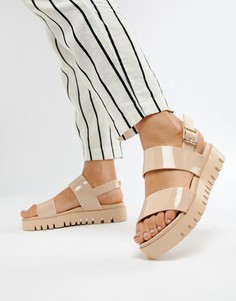 Массивные сандалии из гибкого пластика ASOS DESIGN - Бежевый