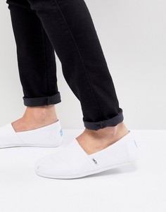 Белые парусиновые эспадрильи TOMS Classic - Белый