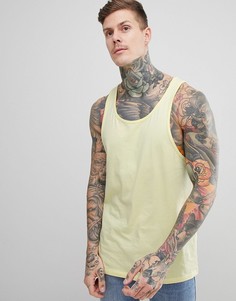 Желтая удлиненная майка ASOS DESIGN - Желтый