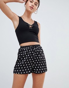 Шорты в горошек Missguided - Черный