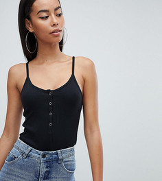 Боди на бретельках и с кнопками Missguided Tall - Черный