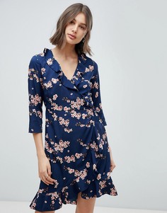 Платье с запахом и цветочным принтом Vero Moda - Мульти