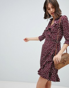 Платье с запахом и принтом Vero Moda - Мульти