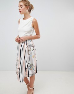Платье-футляр 2 в 1 с цветочным принтом Closet London - Мульти