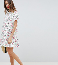 Платье мини с заниженной талией и цветочным принтом ASOS DESIGN Maternity - Мульти