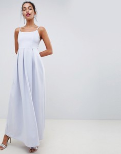 Платье макси для выпускного с овальным вырезом ASOS DESIGN - Розовый
