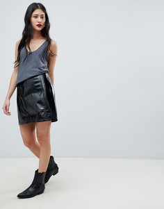 Блестящая юбка Vero Moda - Черный