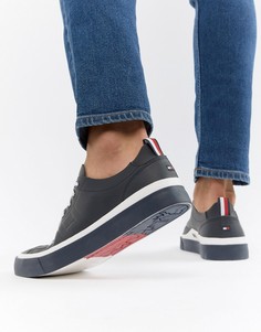 Темно-синие легкие кожаные кроссовки Tommy Hilfiger - Темно-синий
