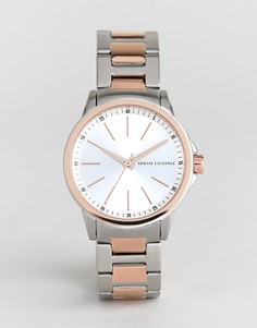 Часы с металлическим ремешком Armani Exchange AX4363 Banks - Серебряный
