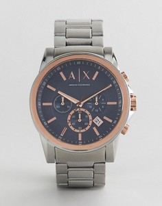 Часы с хронографом Armani Exchange AX2516 Outer Banks - Серебряный
