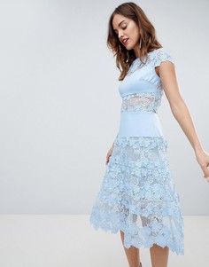 Платье миди с аппликацией Bronx &amp; Banco - Синий