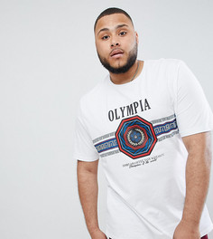 Футболка с принтом ASOS DESIGN Plus - Белый