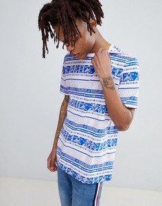 Свободная футболка с принтом ASOS DESIGN - Розовый