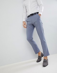 Голубые брюки слим ASOS DESIGN Wedding - Синий