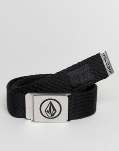 Черный плетеный ремень Volcom - Черный