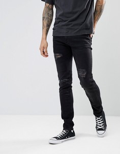 Рваные джинсы скинни Celio - Черный