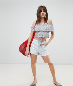 Джинсовые шорты с отворотами Vero Moda - Синий