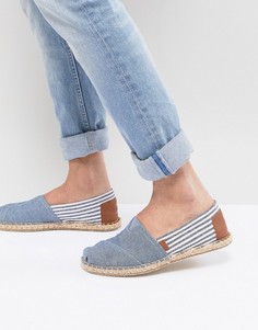 Льняные эспадрильи в полоску TOMS Classic - Синий