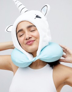 Подушка для шеи с капюшоном и отделкой в стиле единорога Typo - Мульти