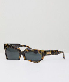 Солнцезащитные очки в квадратной черепаховой оправе Sonix Avalon - Коричневый