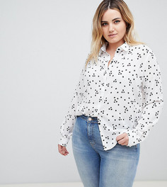 Рубашка со звездным принтом ASOS DESIGN Curve - Мульти