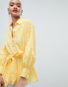 Рубашка в полоску River Island - Желтый