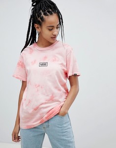 Розовая футболка с принтом тай-дай Vans - Оранжевый