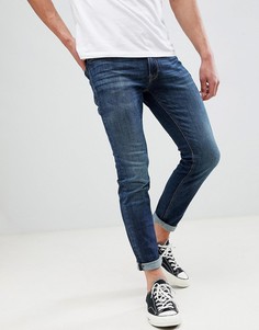 Синие джинсы скинни с отворотами Jack &amp; Jones - Синий