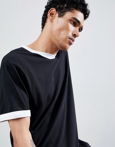 Черная футболка New Look Ringer - Черный