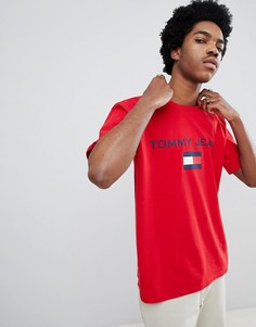 Красная футболка в стиле 90-х с круглым вырезом и логотипом Tommy Jeans Capsule - Красный