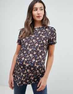 Футболка с цветочным принтом ASOS DESIGN Maternity - Мульти