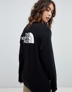 Черный лонгслив The North Face - Черный