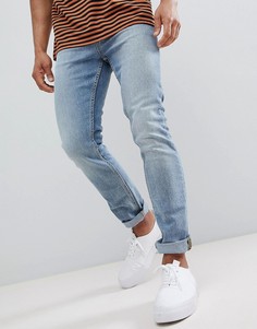 Голубые узкие джинсы New Look - Синий