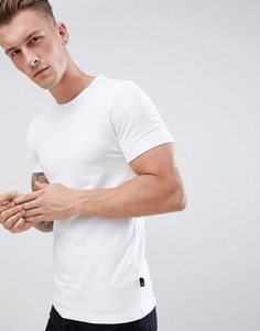 Белая обтягивающая футболка Burton Menswear - Белый